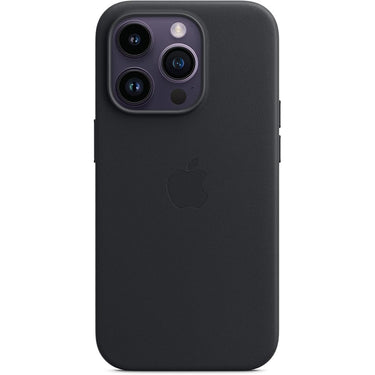 Apple iPhone 14 Pro Leather Case with MagSafe - Black/Midnight